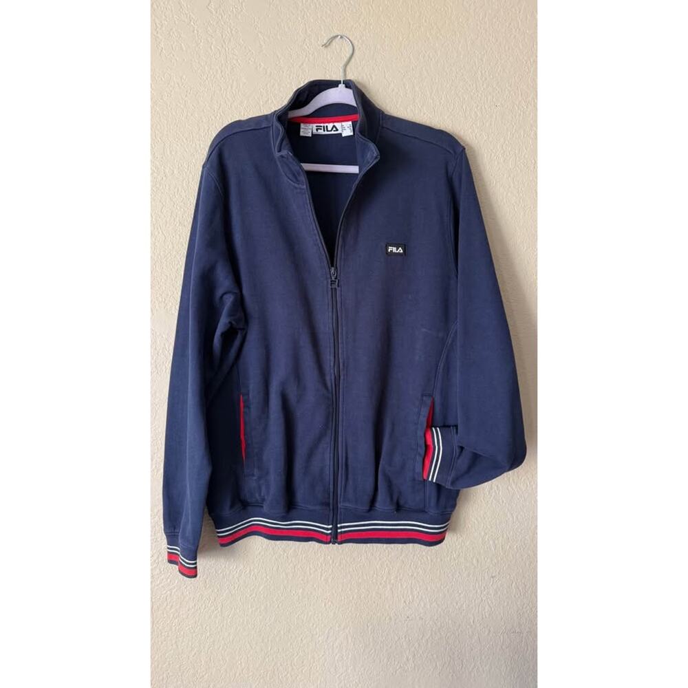 FILA Full Zip Jacket Extra Large XL Navy